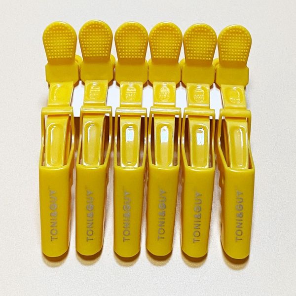 TIGI Crocodile hair clip YELLOW 6 pcs/pack